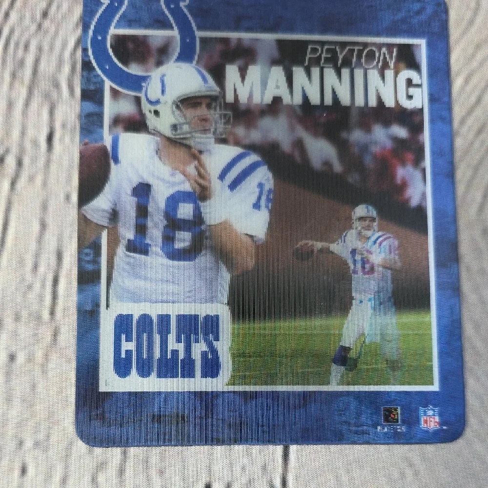 Peyton Manning Colts Halographic Magnetic Football Trading Card 4